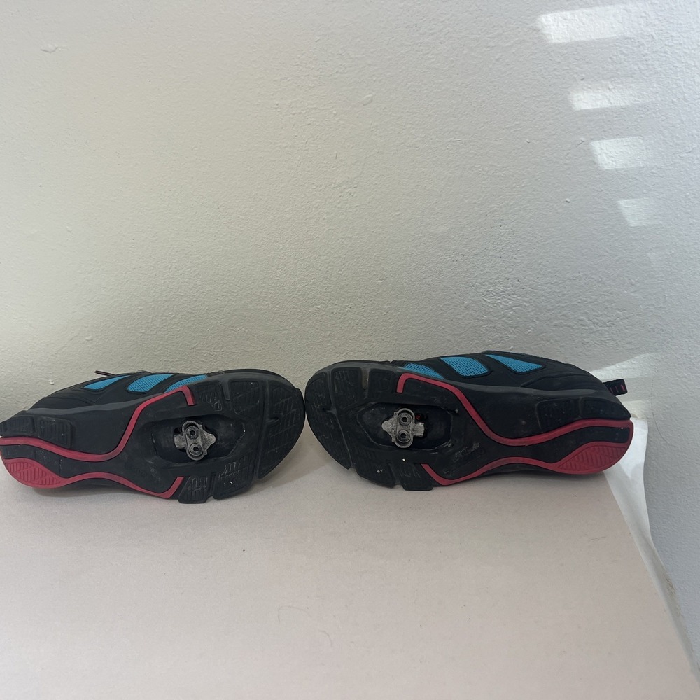 Shimano CW40 ClickR Womens Cycling Shoes Blue Black Pink SPD Cleats Size 38 - Picture 6 of 9
